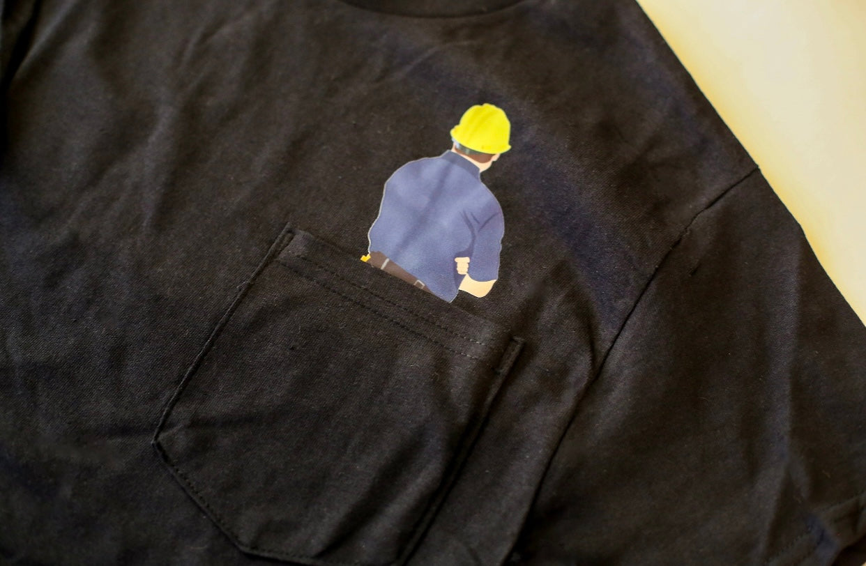 Peek-A-Boo Pocket Construction Man