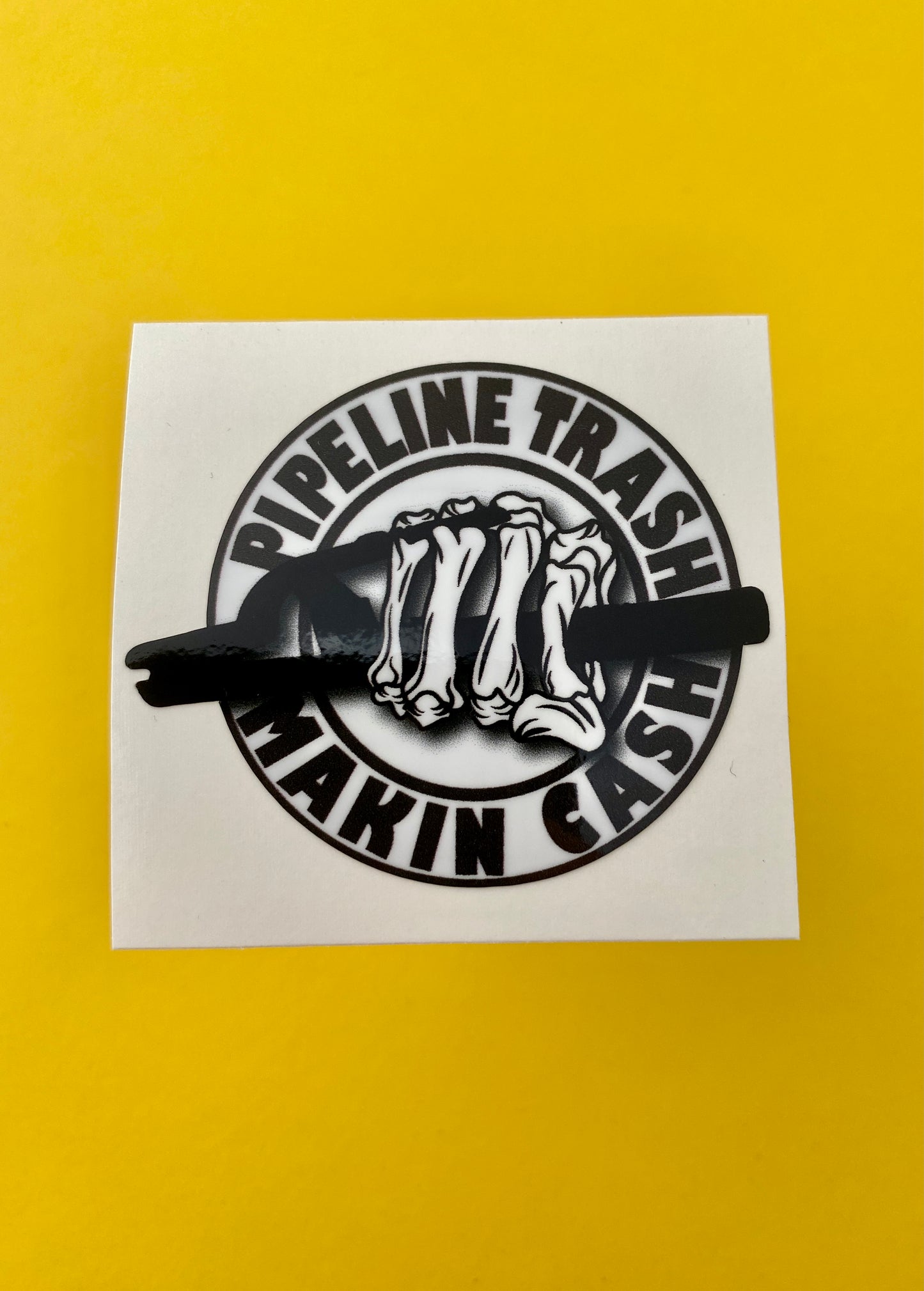 Pipeline Trash Sticker