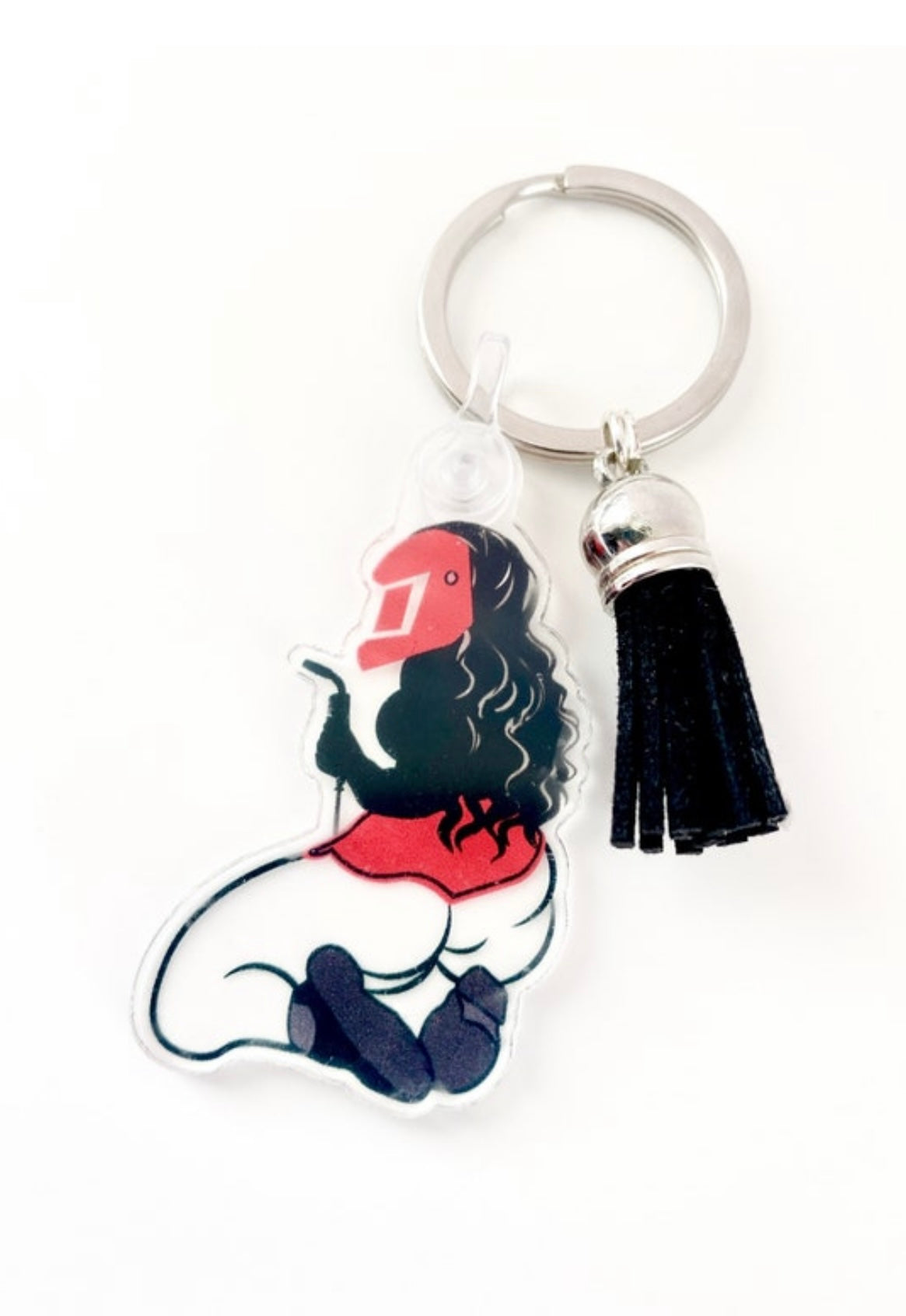 Welder Girl Keychain