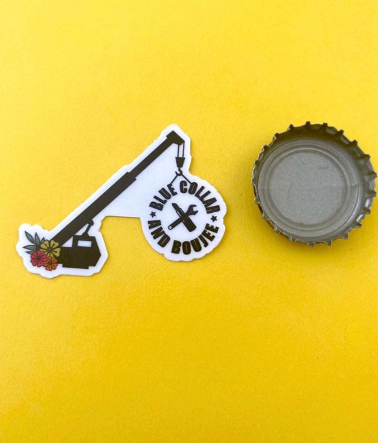 Crane Operator Mini Sticker