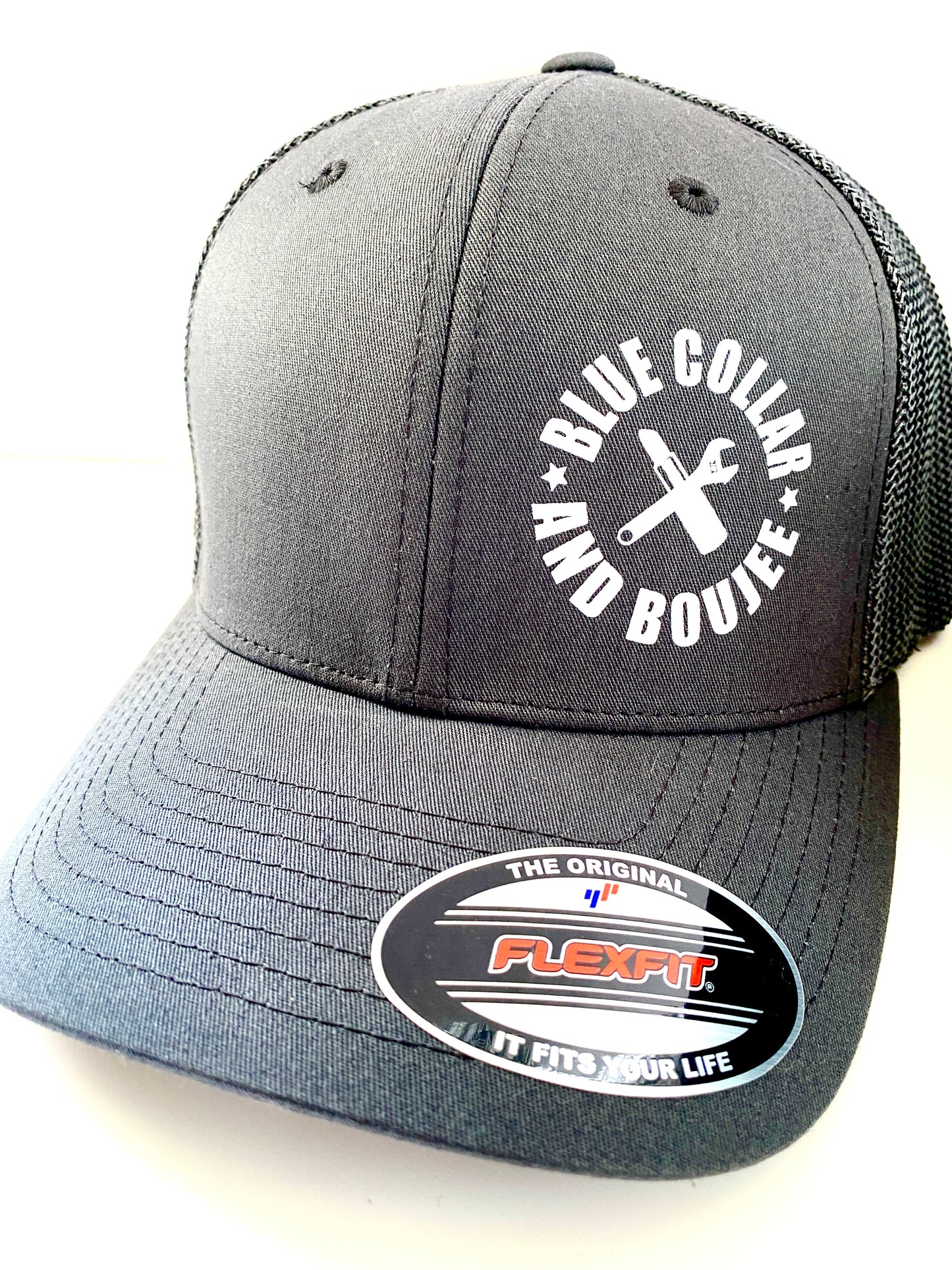 Blue Collar and Boujee Grey Hat
