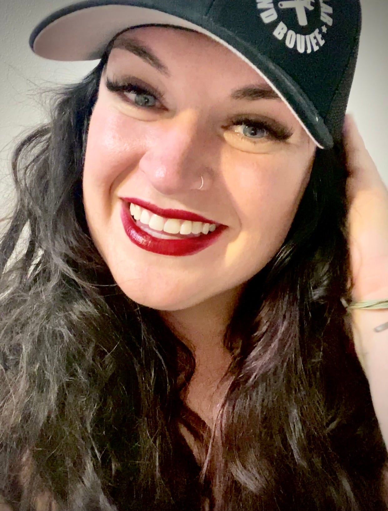 Blue Collar and Boujee Hat Black