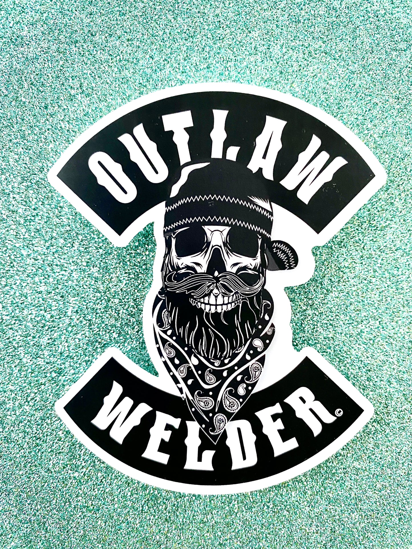 Outlaw Welder Black Outline Large