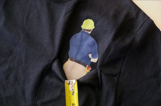 Peek-A-Boo Pocket Construction Man