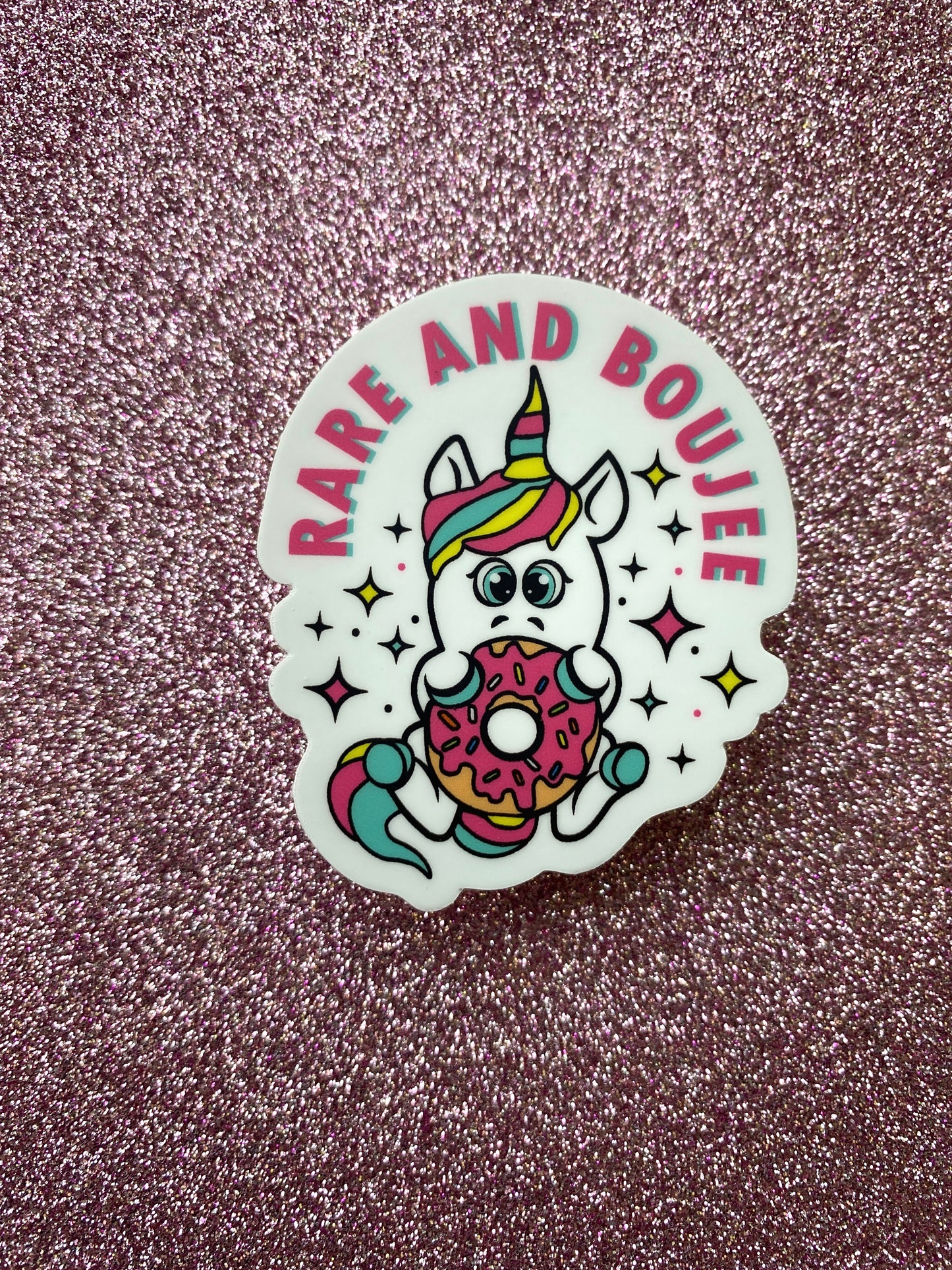 Unicorn Rare and Boujee Sticker