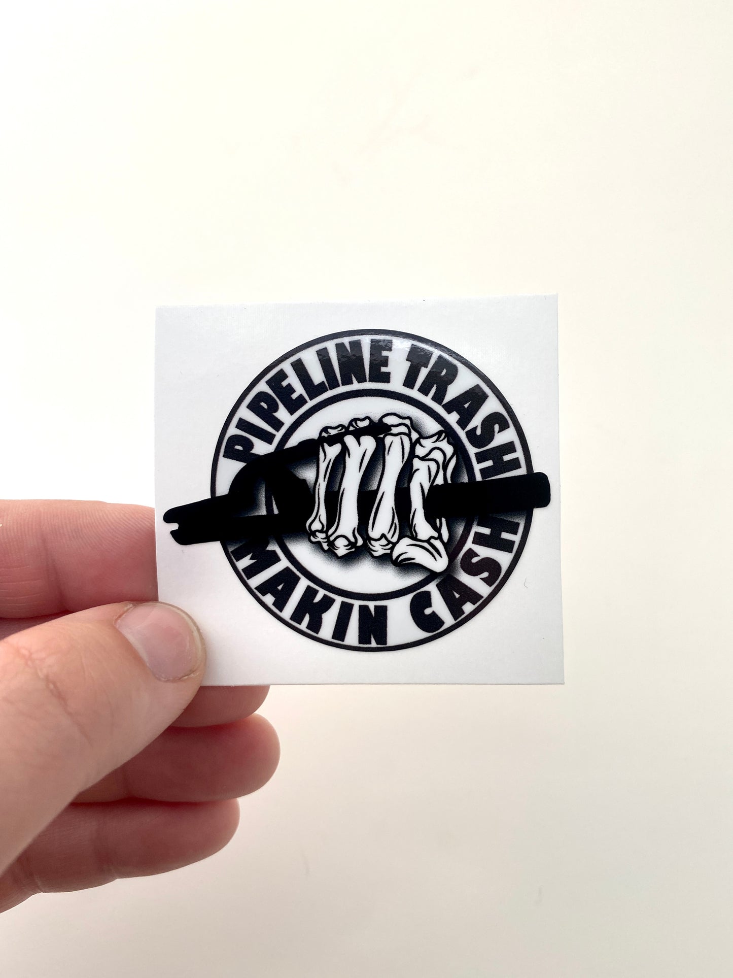 Pipeline Trash Sticker