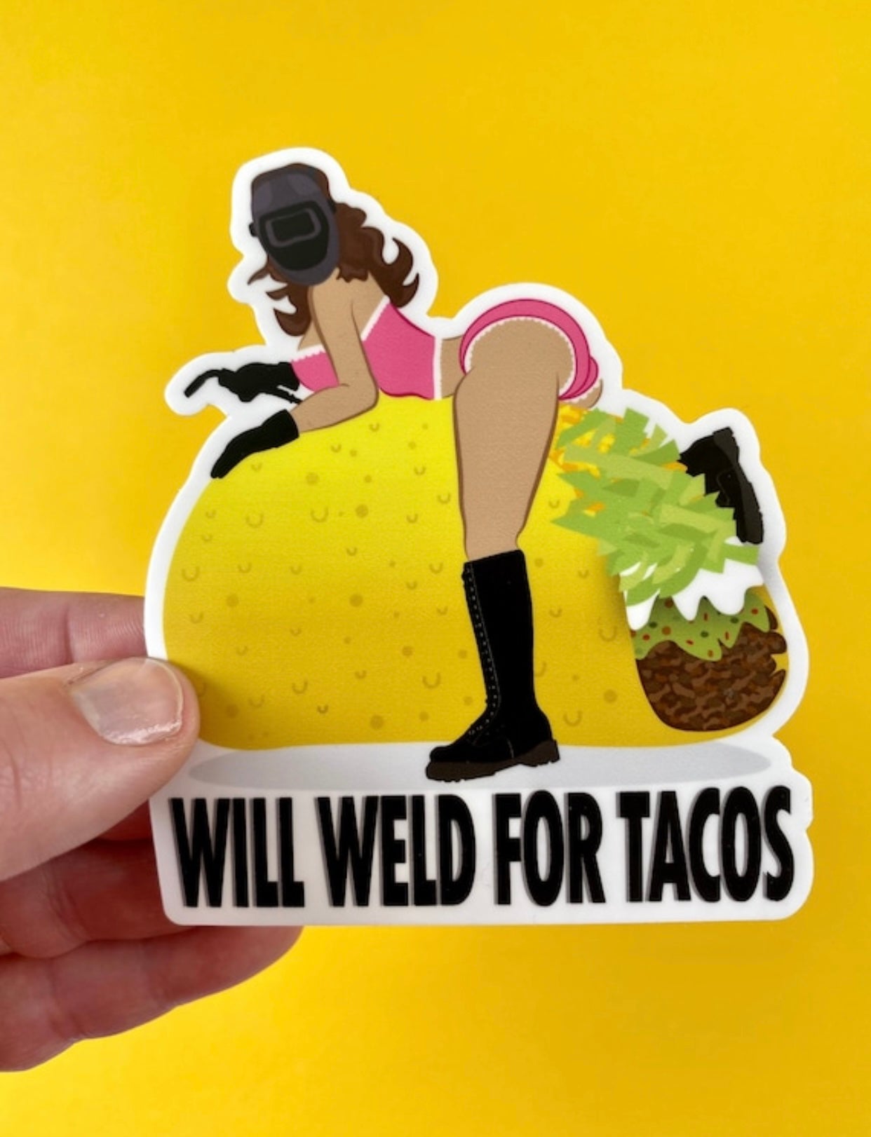 Will Weld for Tacos Sticker