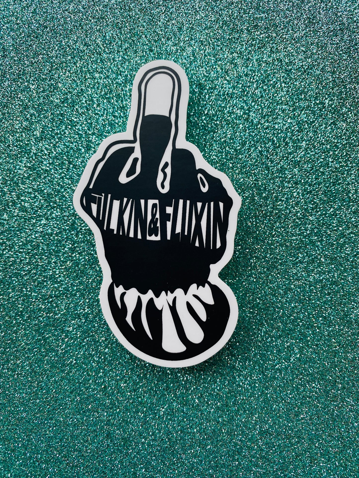 Fluxin Welding Glove Sticker TINY