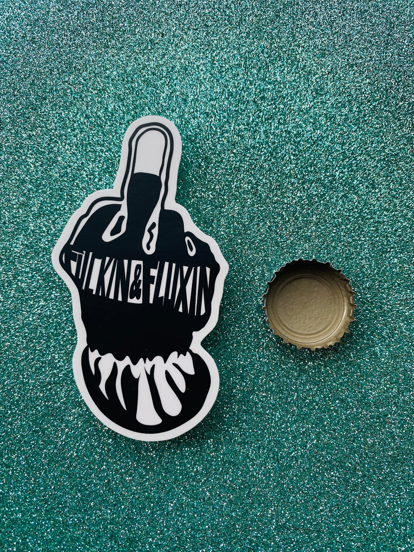 Fluxin Welding Glove Sticker TINY