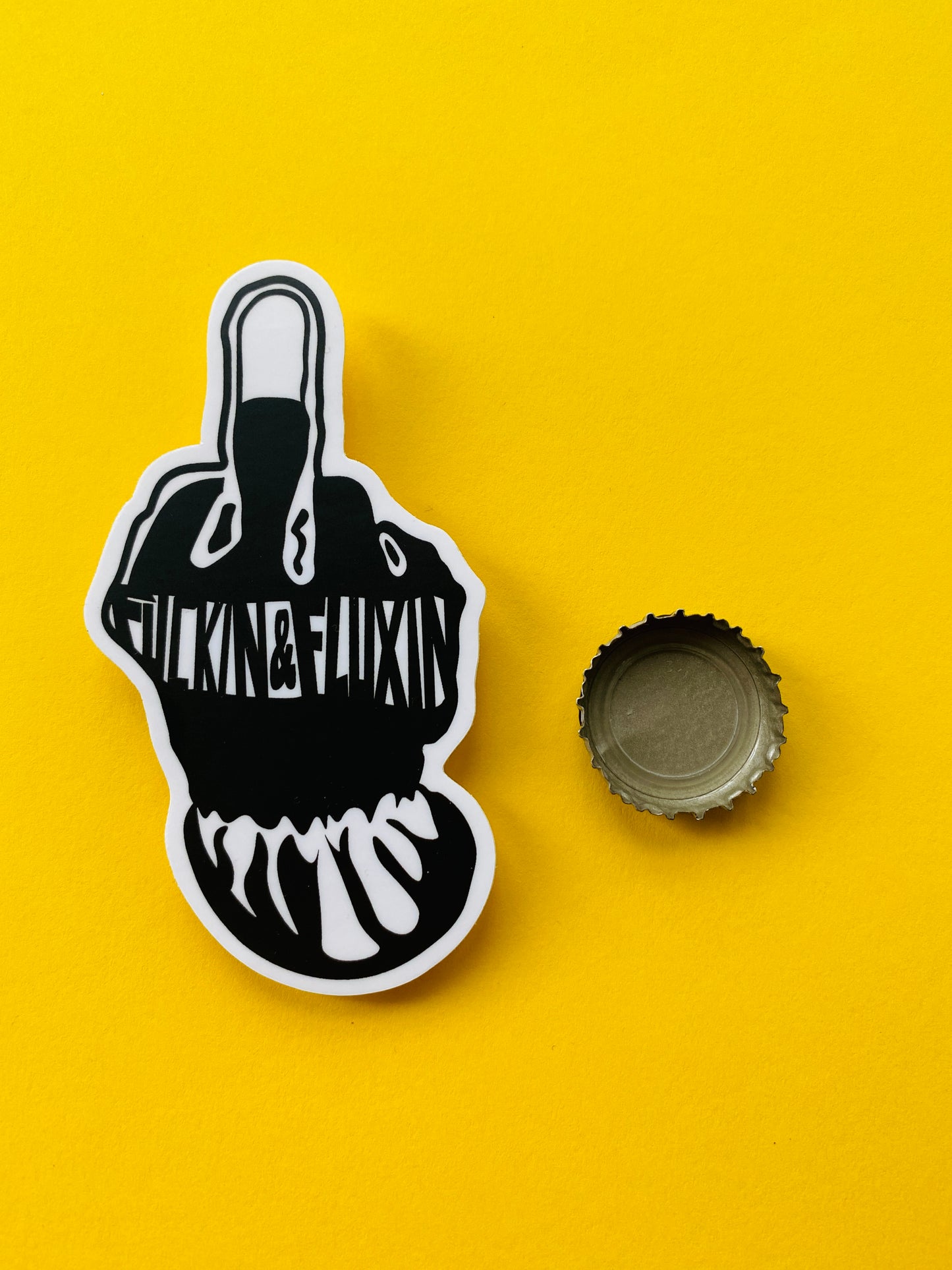 Fluxin Welding Glove Sticker TINY