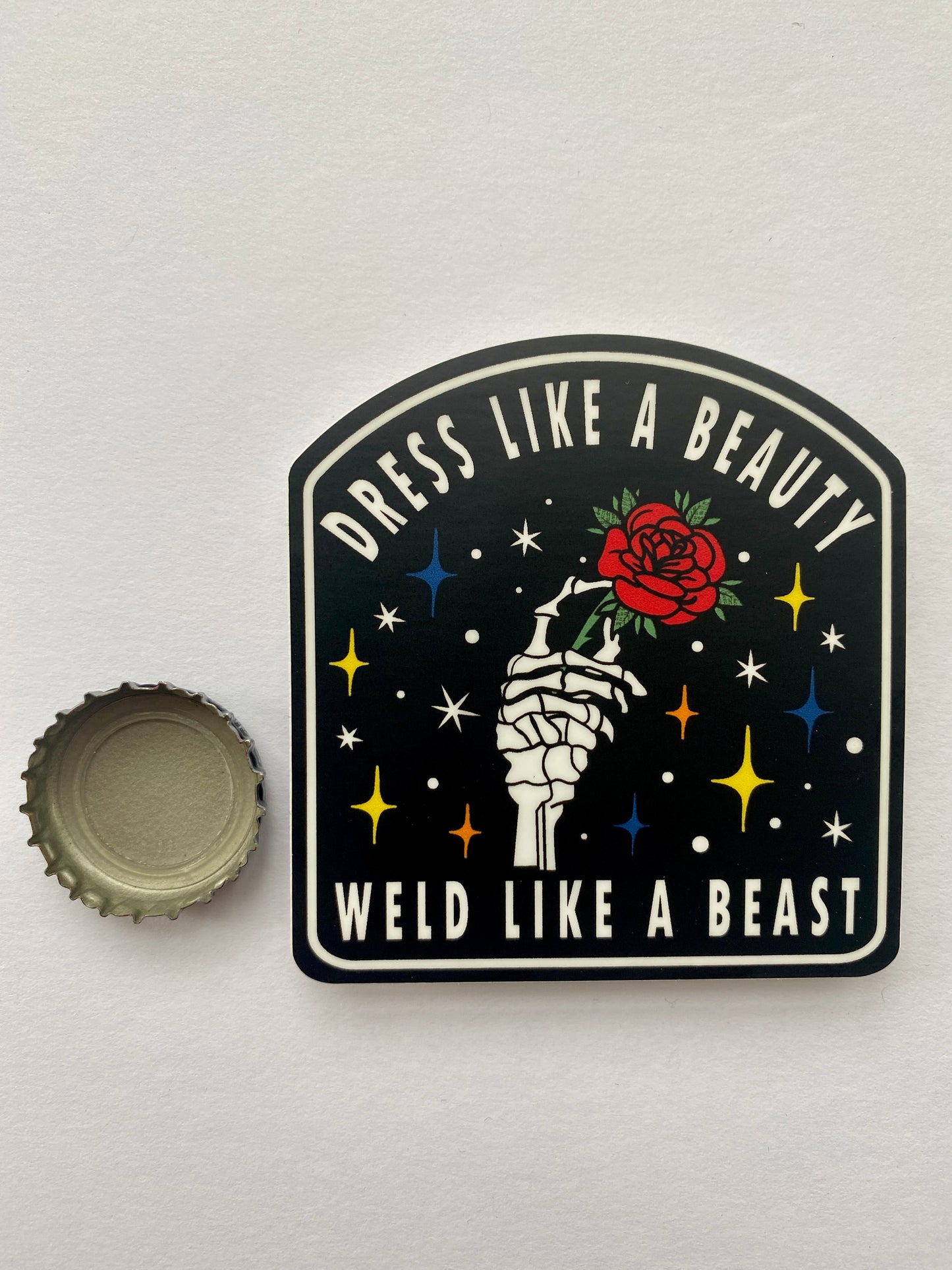 Weld Like a Beast Sticker