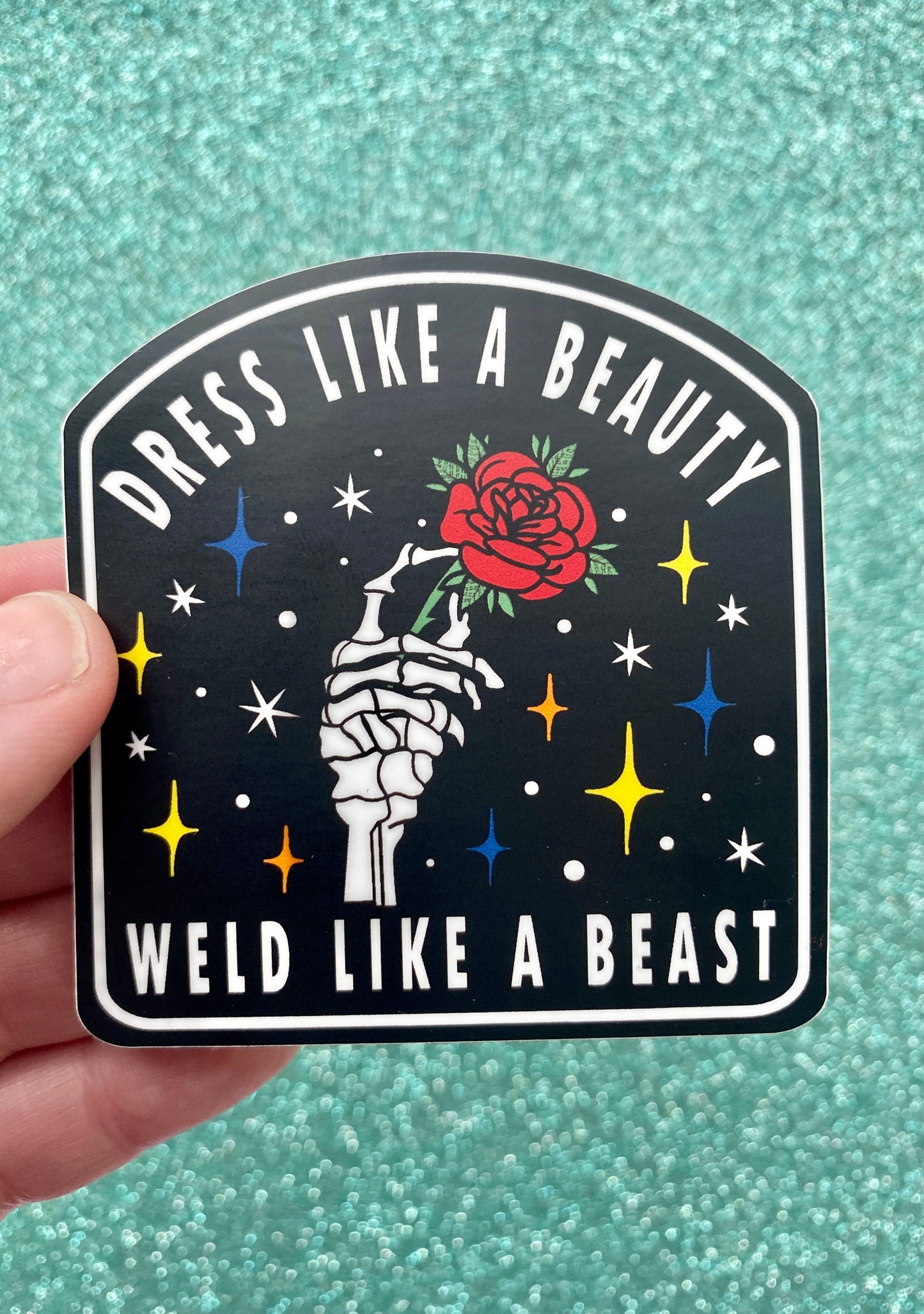 Weld Like a Beast Sticker