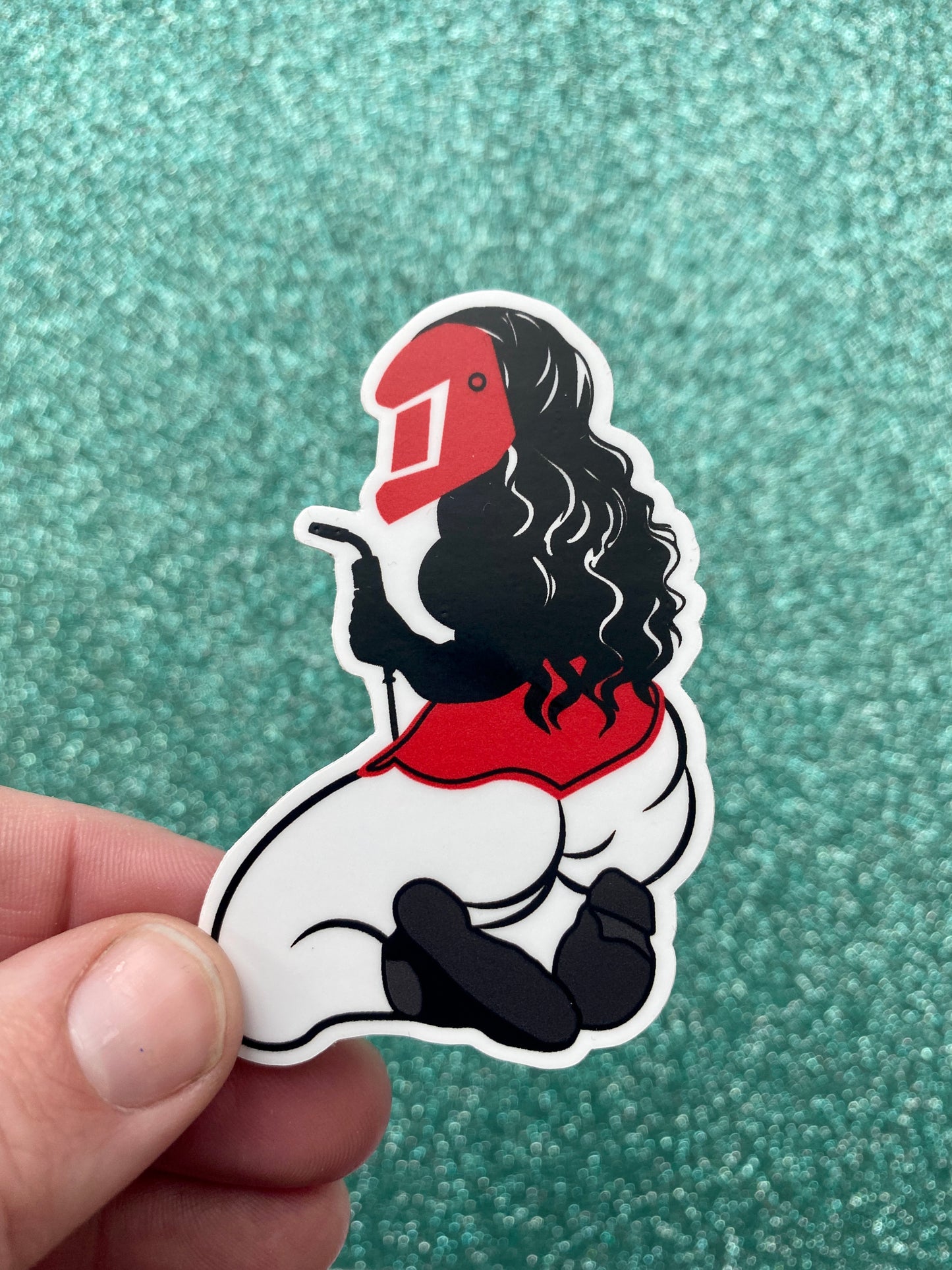 Thick Thighs Welding Girl Sticker