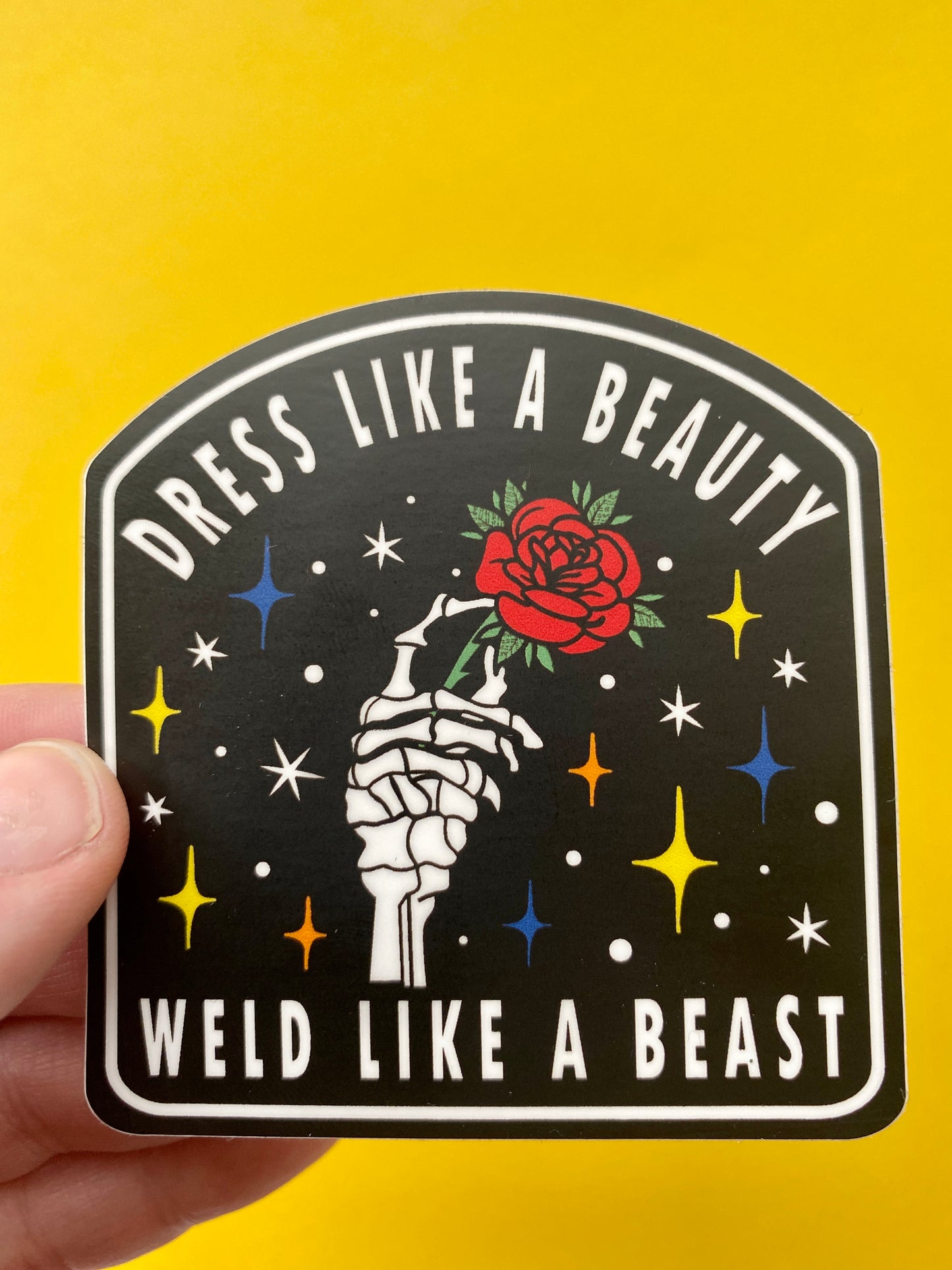 Weld Like a Beast Sticker
