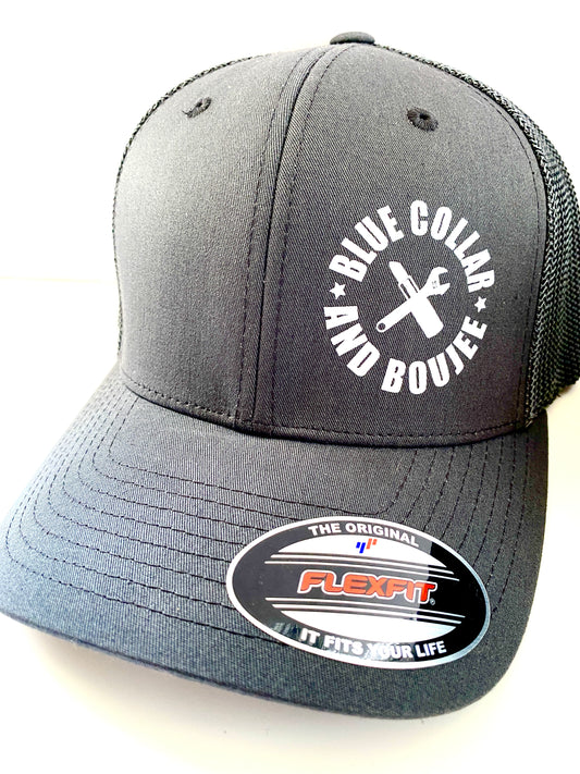 Blue Collar and Boujee Grey Hat