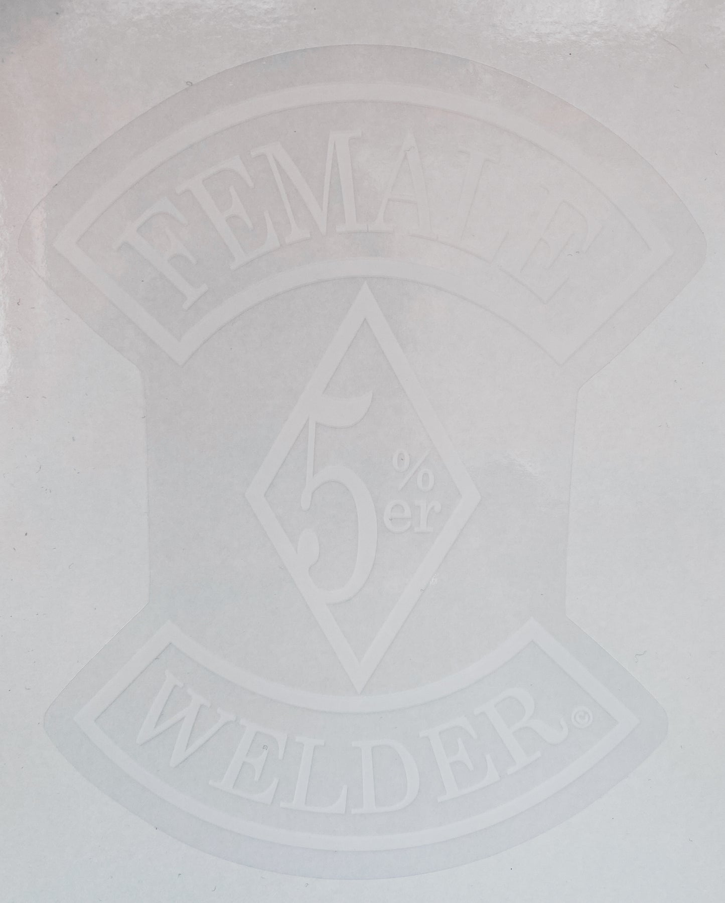 Welding Woman Car Decal