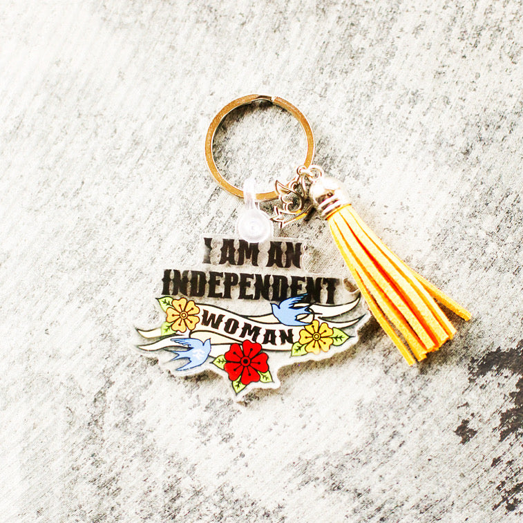 Independent Woman Keychain
